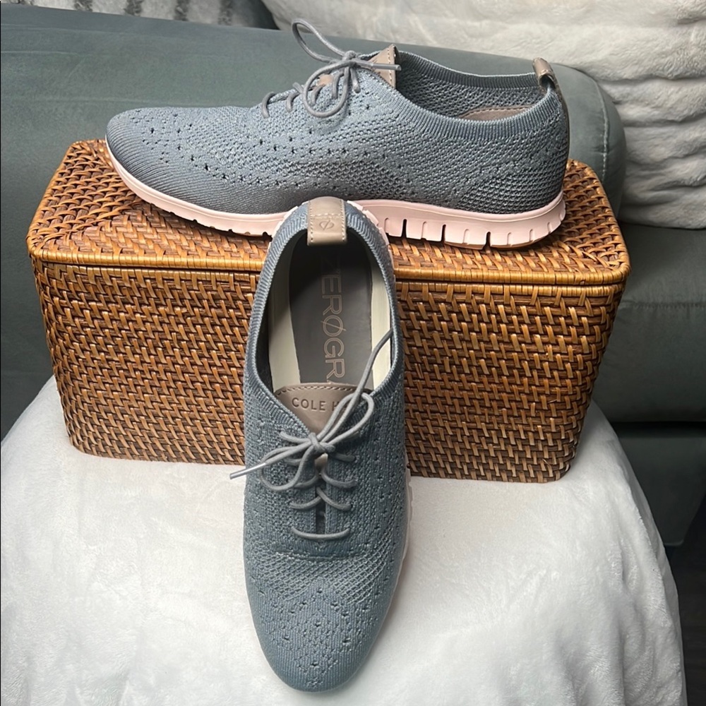 Cole Haan Gray Oxfords Sleek Minimalist Design